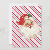 festive Stripe Nice List 認定カード 招待状 (裏面)