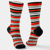 Festive Stripe Socks – Bold Cozy Style ソックス (傾斜あり)