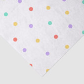 Festive Teal Purple Red Yellow Polka Dot Birthday 薄葉紙 (詳細)