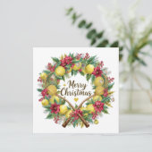 Festive Tennis Wreath for Christmas シーズンカード (スタンド正面)