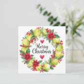 Festive Tennis Wreath for Christmas シーズンカード (スタンド正面)