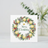 Festive Tennis Wreath for Christmas シーズンカード (スタンド正面)