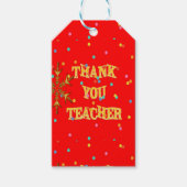Festive Thank You Teacher ギフトタグ (正面)