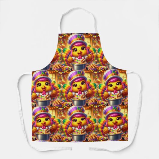 Festive Thanksgiving (Holiday) エプロン (正面)