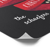 Festive Tidings | Personalized Christmas Holiday ポスター (角)