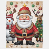 "Festive Time" フリースブランケット (正面)