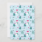 Festive Trees and Heartwarming Holiday Message シーズンカード (裏面)