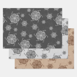 Festive Tropics Floral Gift Wrap BGB ラッピングペーパーシート