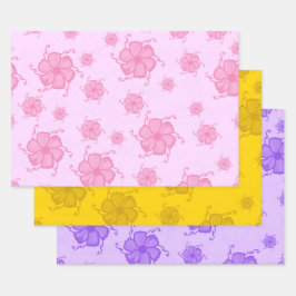 Festive Tropics Floral Gift Wrap PYP ラッピングペーパーシート