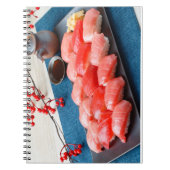 Festive Tuna Sushi Platter Notebook ノートブック (正面)