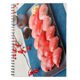 Festive Tuna Sushi Platter Notebook ノートブック