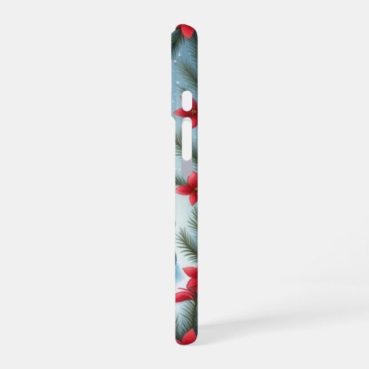 Festive Turtle Flat Holiday  iPhone 16ケース (左側面)