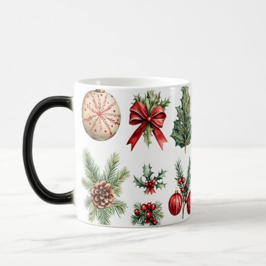 Festive Vintage Christmas モーフィングマグカップ (左)