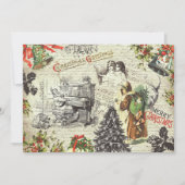 Festive Vintage Victorian Christmas Santa  (正面)