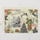 Festive Vintage Victorian Christmas Santa  (正面/裏面)