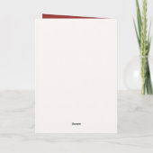 Festive Watercolor Door Christmas Wishes シーズンカード (裏面)