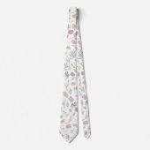 Festive Watercolor Flowers 1 ネクタイ (正面)