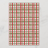 Festive Watercolor Gift Exchange Christmas Party 招待状 (裏面)