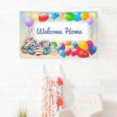 Festive Welcome Home Balloon Banner 横断幕 (インサイチュ)
