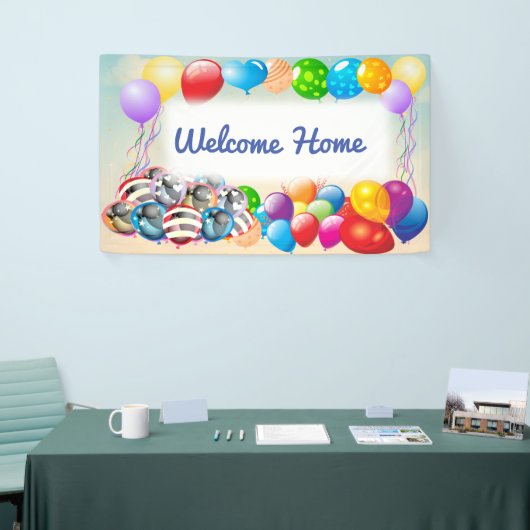 Festive Welcome Home Balloon Banner 横断幕 (トレードショー)