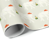 Festive White Elephant Christmas Party Illustrated ラッピングペーパー (ロールコーナー)