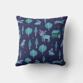 Festive Winter Animals クッション (裏面)