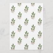 Festive Winter Botanical Christmas Holiday Party 招待状 (裏面)