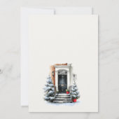 Festive Winter Front Door We have Moved Card サンキューカード (裏面)