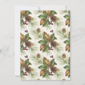 Festive Winter Gathering Invite 招待状 (裏面)