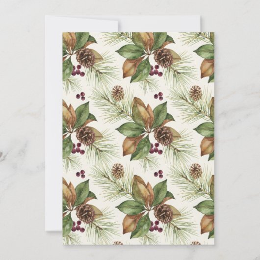 Festive Winter Gathering Invite 招待状 (裏面)