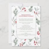 Festive Winter Gathering Invite - Elegant Holiday  招待状 (正面)