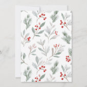 Festive Winter Gathering Invite - Elegant Holiday  招待状 (裏面)