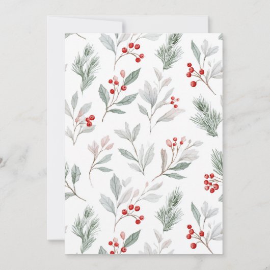 Festive Winter Gathering Invite - Elegant Holiday  招待状 (裏面)