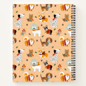 Festive Winter Puppy Scarves ノートブック (裏面)
