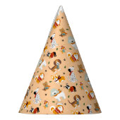 Festive Winter Puppy Scarves パーティーハット (左)