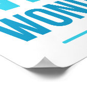 Festive winter wonderland words decor ポスター (角)