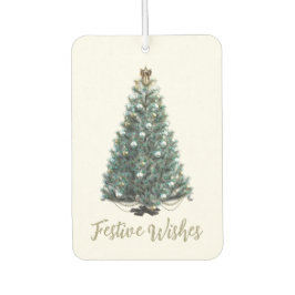 Festive Wishes. Christmas tree design カーエアーフレッシュナー