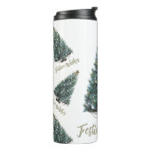 Festive Wishes. Christmas tree design タンブラー (回転左)
