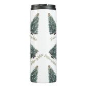 Festive Wishes. Christmas tree design タンブラー (裏面)