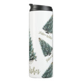 Festive Wishes. Christmas tree design タンブラー (回転右)