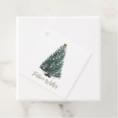 Festive Wishes. Christmas tree design フェイバータグ (インサイチュ)