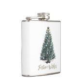Festive Wishes. Christmas tree design フラスク (右)