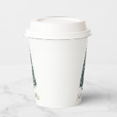 Festive Wishes. Christmas tree design 紙コップ (左)