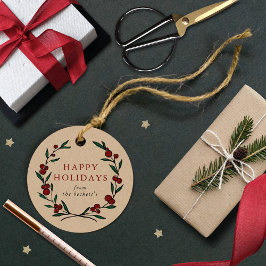 Festive Wreath Christmas Holiday フェイバータグ