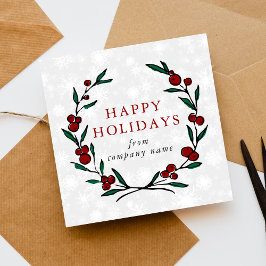 Festive Wreath Merry Christmas Happy シーズンカード