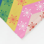 Festive zigzag ribbon Fleece Blanket フリースブランケット (角)