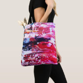 Festivité variation rose トートバッグ (クローズアップ)
