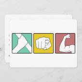 FESTIVUSのイラストレーション 招待状 (正面/裏面)