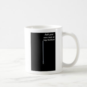 Festivusの棒はあなた自身の文字のおもしろいなユーモアのある加えます コーヒーマグカップ