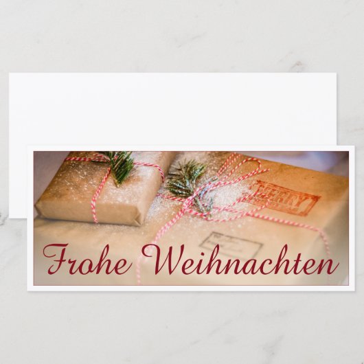 Festliche Geschenke als Weihnachtsmotiv (正面/裏面)